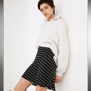 Polka dots black mini skirt from Madewell. Size 2.
